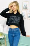 138894 138894-kapsonlu Crop Sweatshırt
